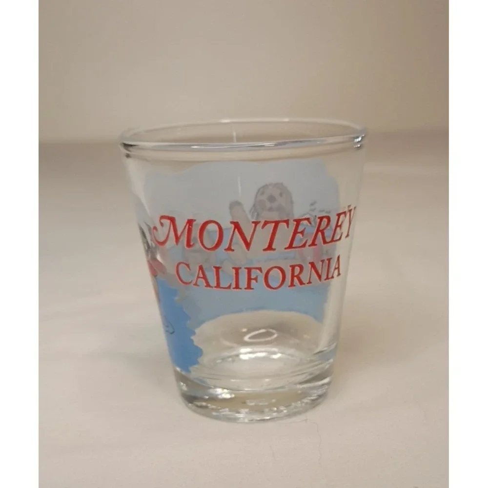 Monterey California Shot Glass Made‎ in Taiwan Souvenir Seals Sea Lions